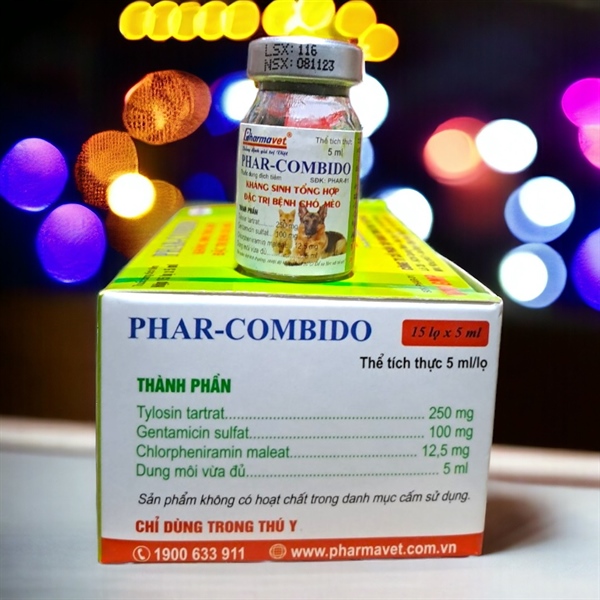 Drich Phar Combido (Chó, Mèo) 5ml - Hộp 15 lọ - Ảnh 3