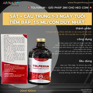 AGRI TOLFERIUM - Sắt, cầu trùng - Lọ 100ml