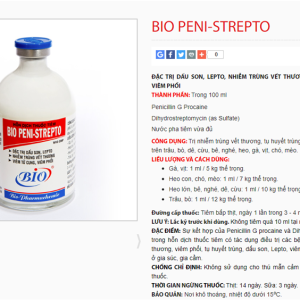 Alternative view of BIO PENI STREPTO 100ml - Lọ