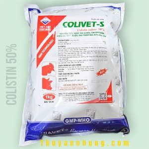 VIAVET COLIVET-S 1kg - Colistin 50% - Gói 1kg (10in1)