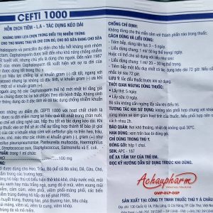 Alternative view of Á CHÂU CEFTI 1000 - Lọ 100ml