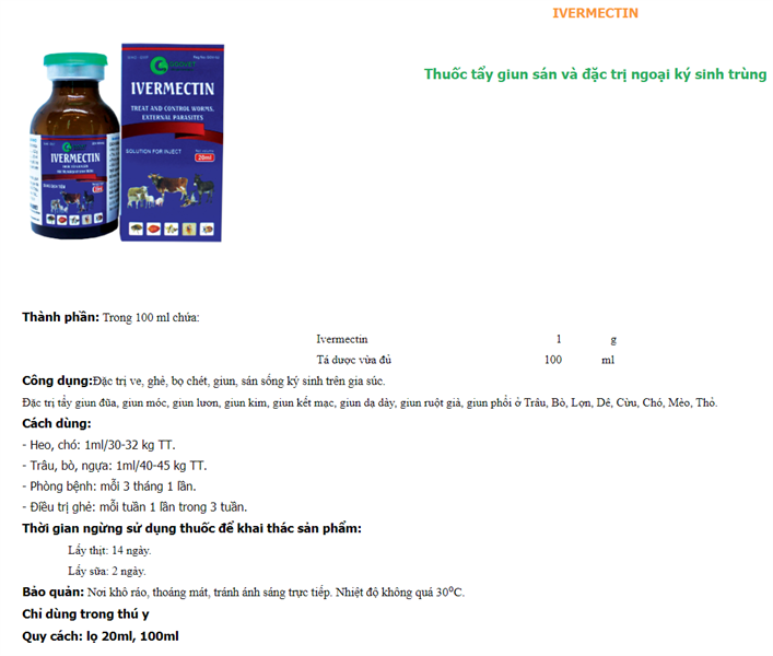Goovet Ivermectin 20ml - Ảnh 2