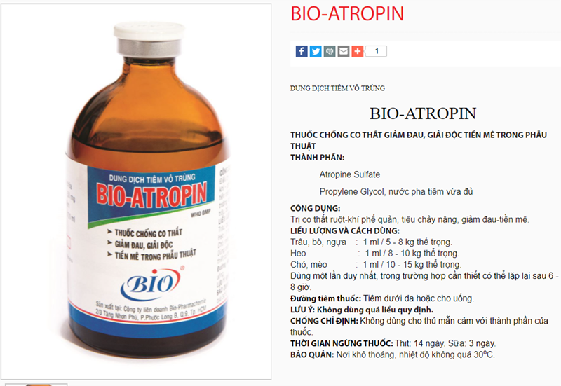 BIO ATROPIN 100ml - Lọ - Ảnh 4
