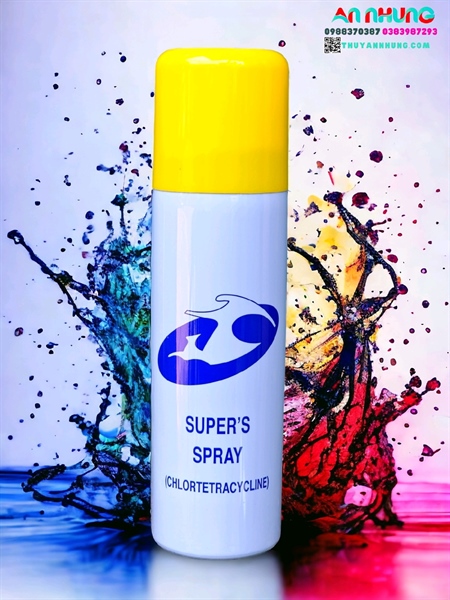 CV SUPER SPRAY - Chlotetracyciline HCL 200ml - Chai - Ảnh 2
