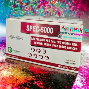 Alternative view of Goovet Spec 5000 10ml Oral - sưng phù Đầu, Phó thương hàn, Tụ huyết trùng, Phân trắng lợn con - Hộp 25 Lọ