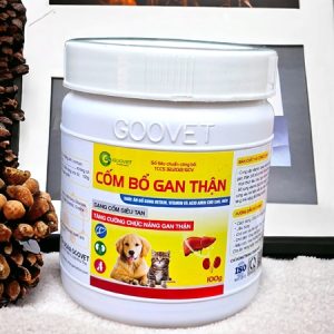 Goovet Cốm Bổ Gan Thận 100gr - thuốc bổ dành cho thú cưng pet - Hũ