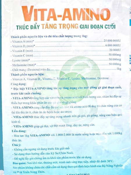 UV Amino 1kg - gói 1kg - Ảnh 3