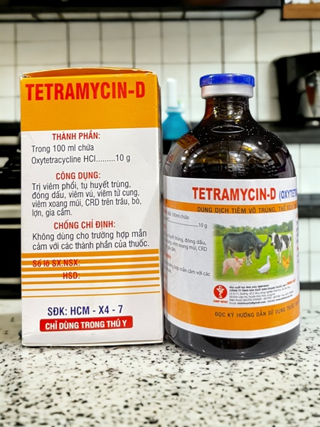 Minh Huy TETRAMYCIN D 10% -100ml - Lọ - Ảnh 2