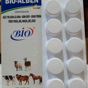 Alternative view of BIO ALBEN - Viên 150kg - Tẩy giun sán - Hộp 50 viên