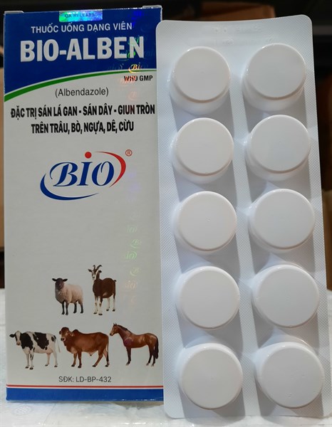 BIO ALBEN - Viên 150kg - Tẩy giun sán - Hộp 50 viên - Ảnh 2