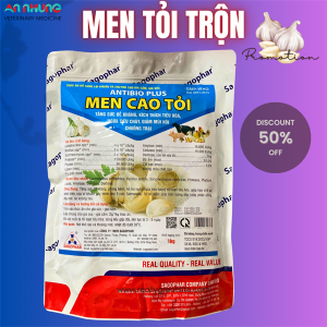 SAGOPHAR MEN TỎI - KHÔNG TAN - 1kg - Gói xá