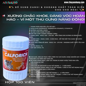 Á Châu CALFORICH - calci viên - Hũ 100 viên