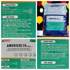 Alternative view of AGRI AMOXICOL 10% 1kg - XANH - 1kg 10in1