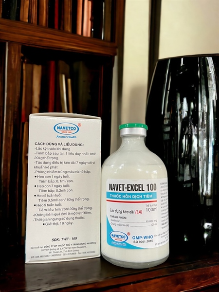 NAVET EXCEL 10% 100ml - Ceftifour - Lọ 100ml - Ảnh 2