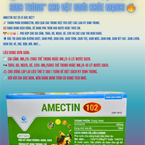 Alternative view of Via Amectin 102 10ml - Tẩy giun Ivermectin nhỏ miệng - Hộp 10 lọ