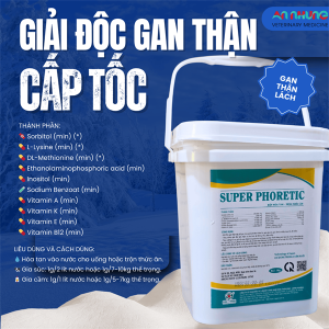 SUMI SUPER PHORETIC - Giải độc Gan, Thận, Lách - 1kg - xô 10in1