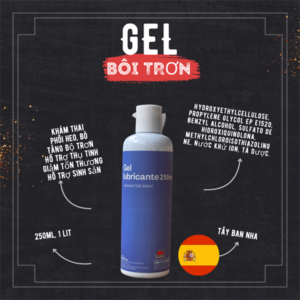 Gel bôi trơn - 250ml - Importvet Tây Ban Nha - chai