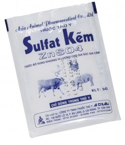 Alternative view of Á Châu Sulfat Zn - Kẽm - 10gr - XANH - Bịch 50 gói