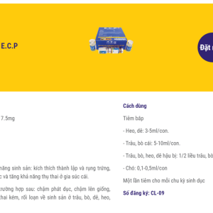 Alternative view of Cai Lậy ECP 5ml - Hộp 25 lọ