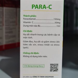 Alternative view of Sagophar Para C 100ML - Lọ 100ml