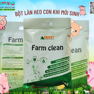 AGRI FARM CLEAN (Hương Quế) - Bột Úm, Bột lăn heo con - 1kg - Gói 1kg