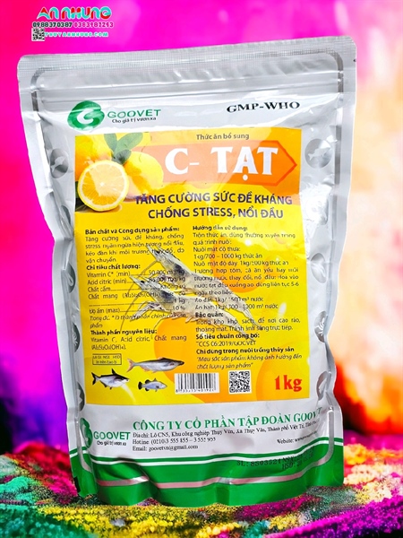 GOOVET VITAMIN C Tạt (Cá) 1kg - Gói