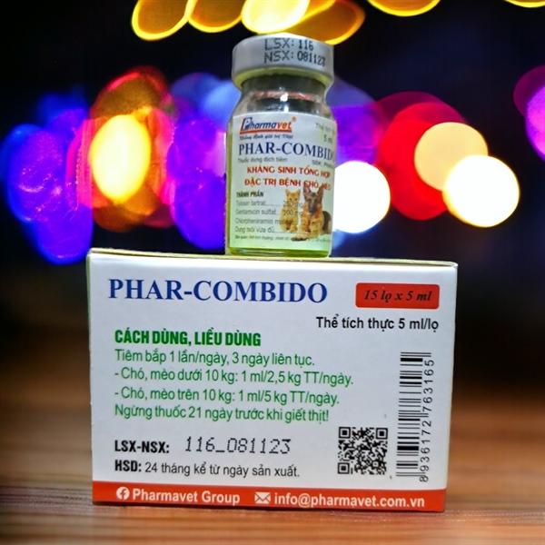 Drich Phar Combido (Chó, Mèo) 5ml - Hộp 15 lọ - Ảnh 4