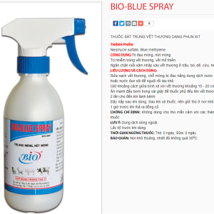 Alternative view of BIO BLUE SPRAY 150ml - chai