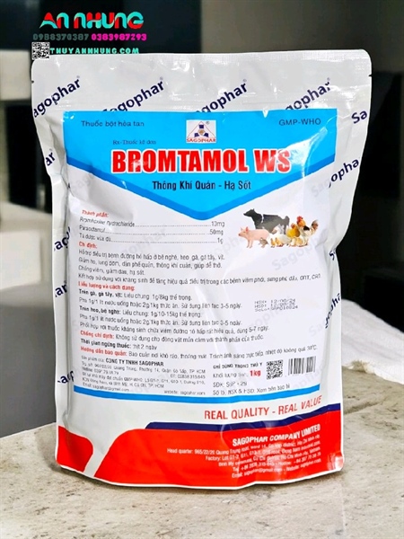 SAGOPHAR BROM TAMOL WS 1kg - Brom Para - Ảnh 2