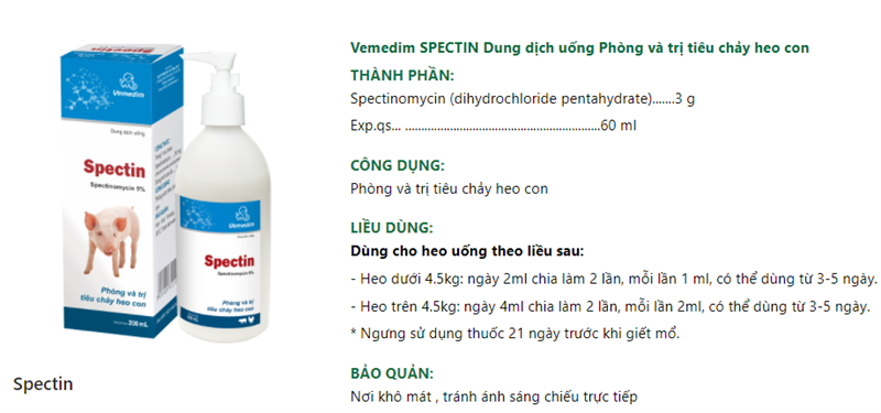 VMD Spectin 20ml Oral - Ảnh 2