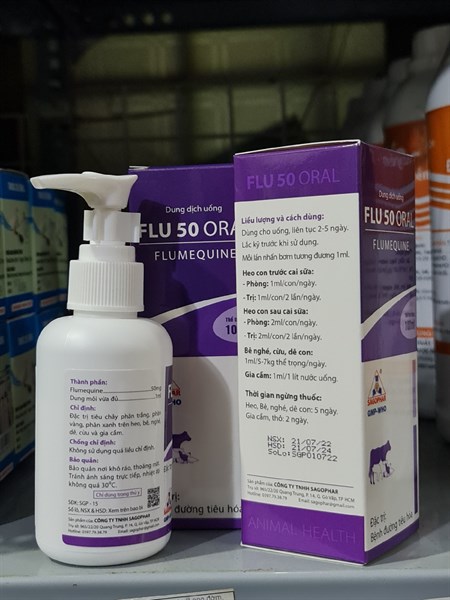 Sagophar FLU 50 ORAL 100ml - Ảnh 2