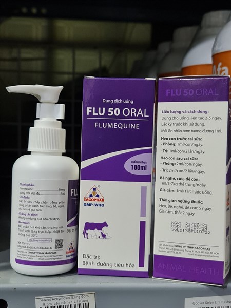 Sagophar FLU 50 ORAL 100ml - Ảnh 3