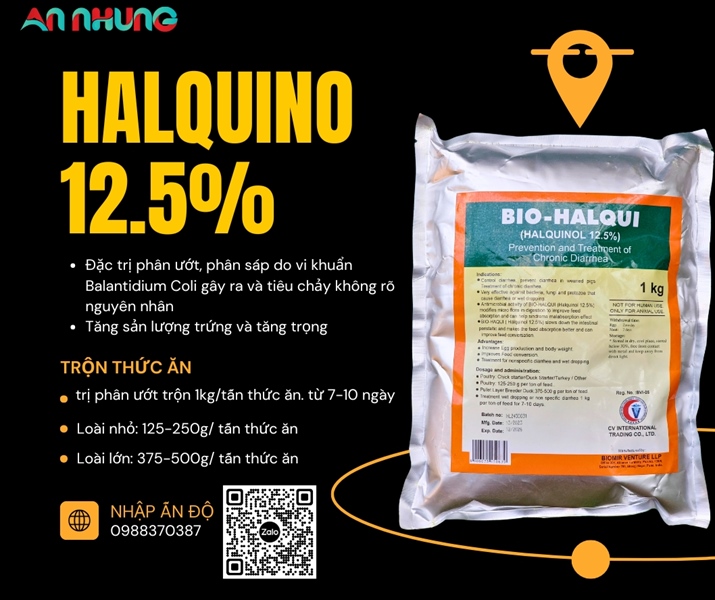 CV Halquinol 12.5% - 1kg xá