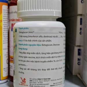 Alternative view of VB Glukaferon. C - kháng thể Virus Interferon >70% - Dành cho Gà đá