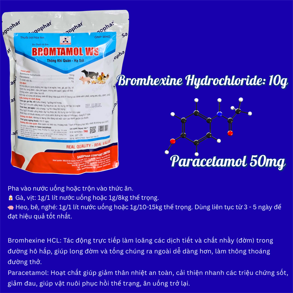 SAGOPHAR BROM TAMOL WS 1kg - Brom Para