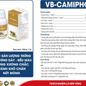 Alternative view of VB CAMIPHOS 1 Lít - Canxi, Phospho, Zn, Fer, Mn, B6, B12...