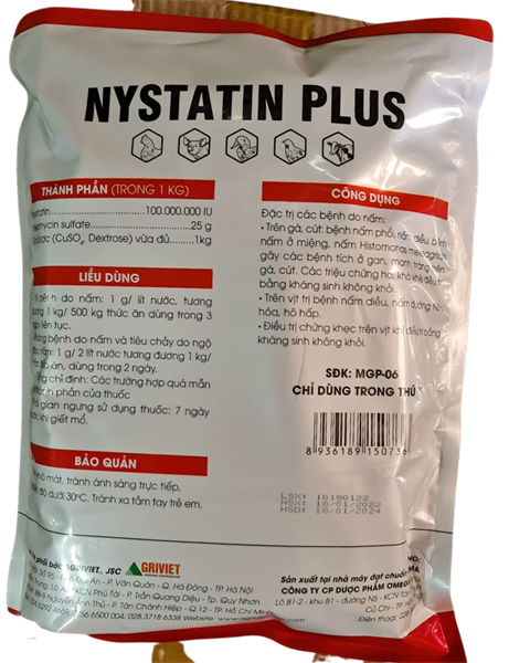 AGRI NYSTATIN PLUS 1kg - Ảnh 2
