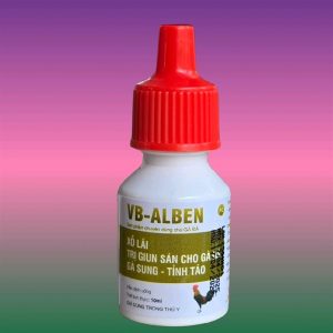VB ALBEN – Xổ Lãi, tẩy trị Giun Sán Cho Gà Đá