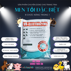 Alternative view of VB ELECTROZYM 1kg - Men sống tỏi, chịu kháng sinh, bù điện giải