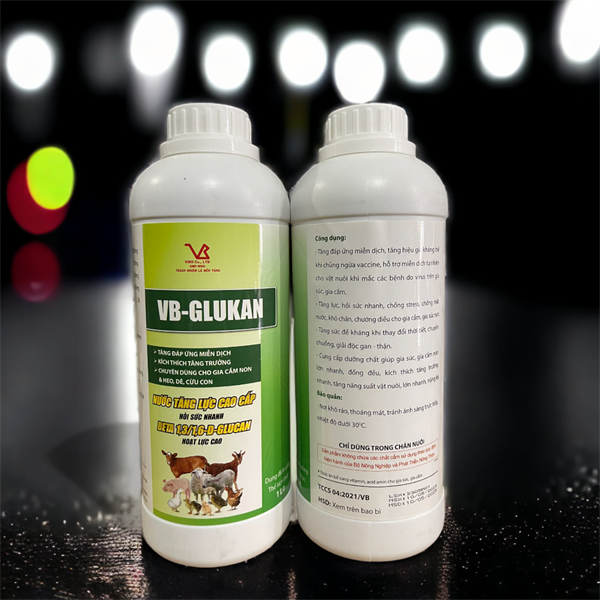 VB GLUCAN - Nước tăng lực, Beta 1,3/1,6‐D - 1 lít - Ảnh 3