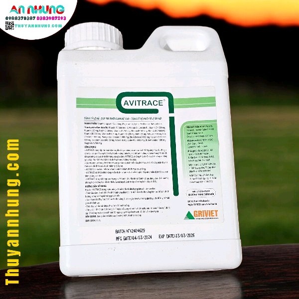 AGRI AVITRACE 1 Lít - Tăng sản lượng trứng, duy trì thời gian đẻ, tăng tỷ lệ phôi ấp nở