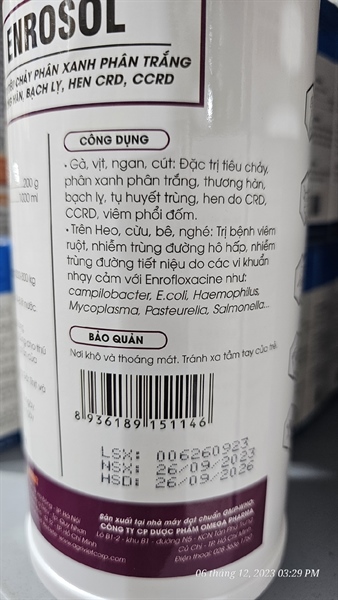 AGRIVIET ENRO SOL 20% - 1 Lít - Ảnh 5
