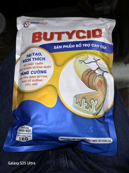 AGRIVIET BUTYCID 1 KG - TÁI TẠO NHUNG MAO, TĂNG CƯỜNG HẤP THU ĐƯỜNG RUỘT