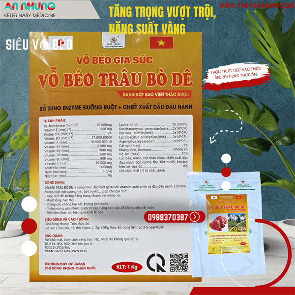 SUMI VỖ BÉO TRÂU BÒ DÊ 1kg - Ảnh 3