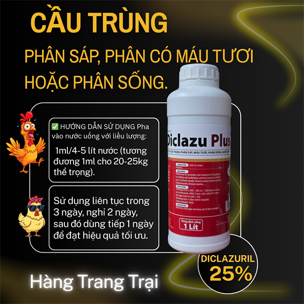 AGRI DICLAZURIL 2.5% PLUS 1 lít - Ảnh 3