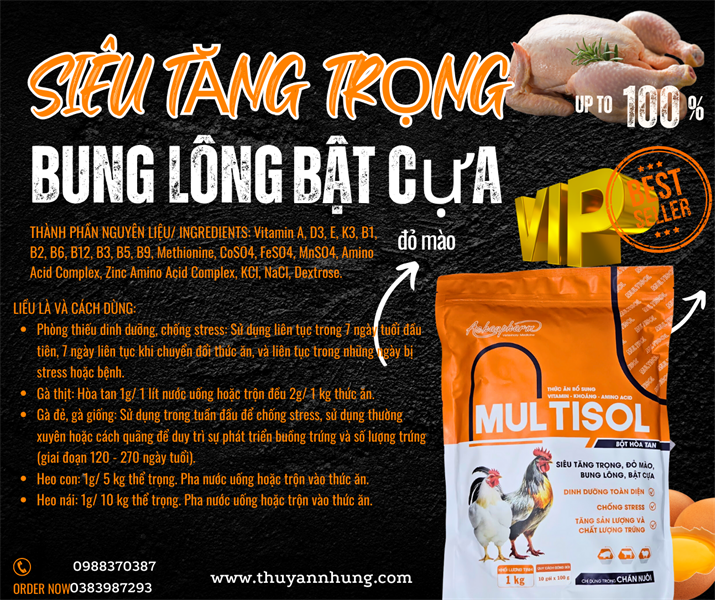 Á CHÂU MULTISOL 1kg - Thuốc Bổ Cao Cấp - Ảnh 5