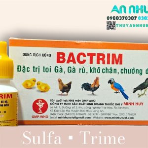 Minh Huy Bactrim ( SulfaTrime ) 10ml - Gà rù, gà toi, khô chân, chướng diều