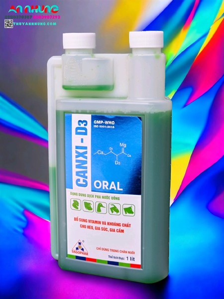 SAGOPHAR CANXI D3 1 Lít Oral - Ảnh 3