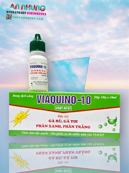 VIAVET Quino 10 (Gà rù, gà toi) Oral 10ml - Ảnh 4