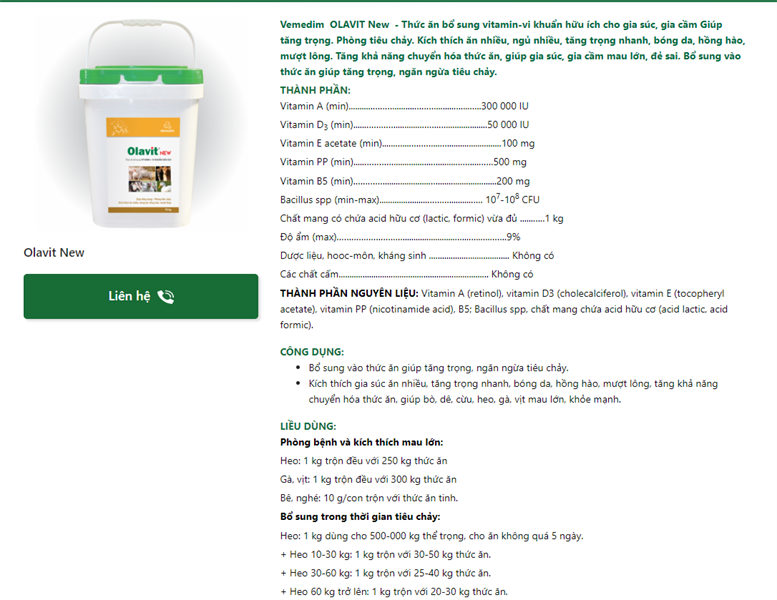 VMD OLAVIT 1kg - Ảnh 4